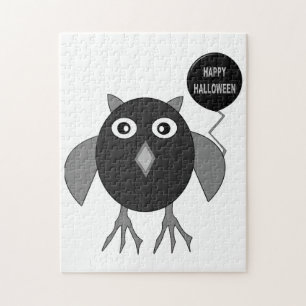 Creepy Halloween-Party Owl Puzzle