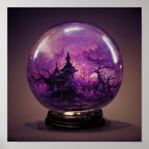 Creepy Halloween Spooky Spuk House Poster