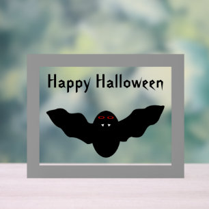 Creepy Halloween Vampire Bat Custom Acrylschild
