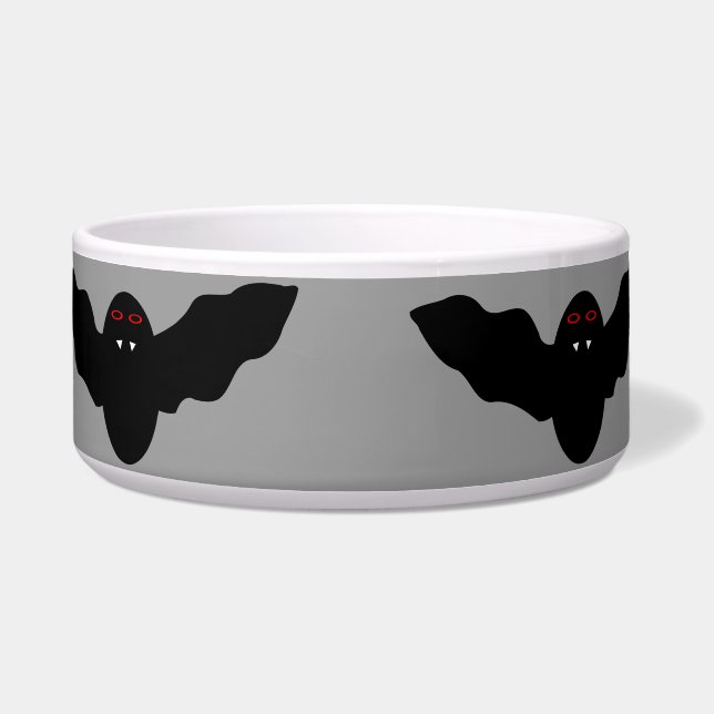 Creepy Halloween Vampire Bat Dog Bowl Napf (Vorderseite)