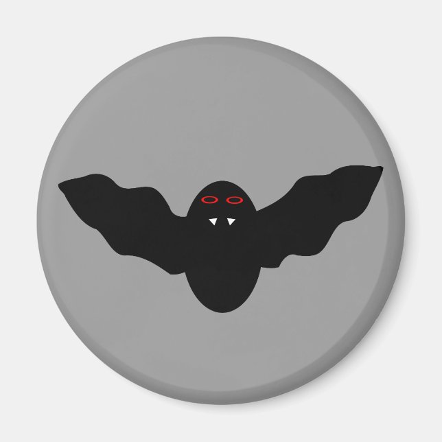 Creepy Halloween Vampire Bat Magnet (Vorne)