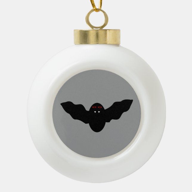 Creepy Halloween Vampire Bat Ornament (Vorderseite)
