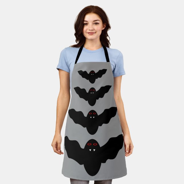 Creepy Halloween Vampire Bat Schürze (Getragen)