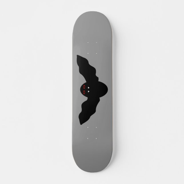 Creepy Halloween Vampire Bat Skateboard (Vorne)