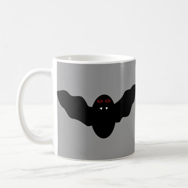 Creepy Halloween Vampire Bat Tasse (Links)