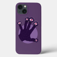 Creepy Hand hat seltsame Flügel mit Augen C