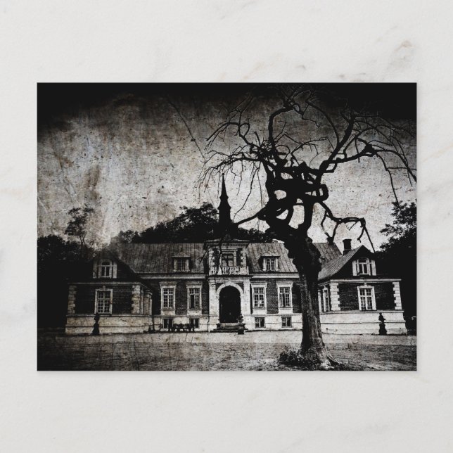 Creepy-Herrenhaus - Postkarte (Vorderseite)