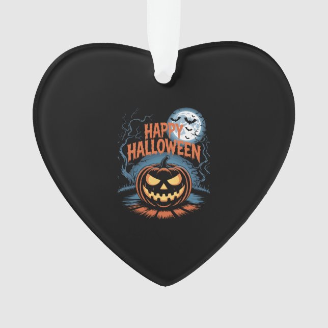 Creepy Jack O� Lantern Halloween Ornament (Vorderseite)