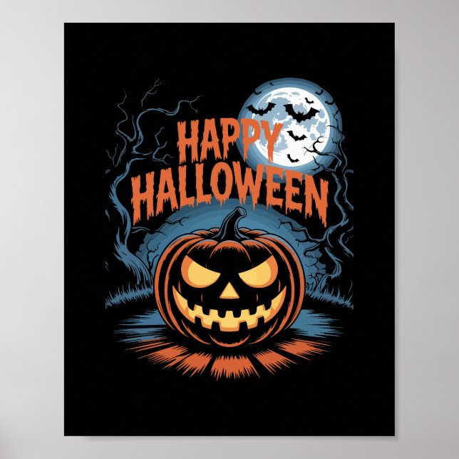 Creepy Jack O’ Lantern Halloween Poster (Vorne)