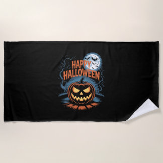 Creepy Jack O’ Lantern Halloween Strandtuch