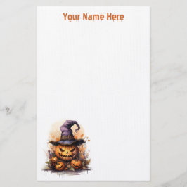 Creepy Jack-O-Lantern Stationery Briefpapier