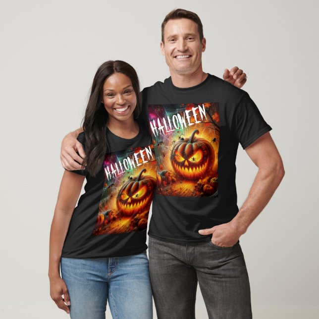 Creepy Jack-O-Lanterns Unisex T-Shirt (Unisex)