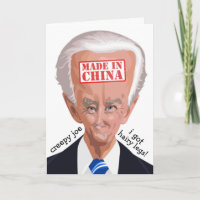 CREEPY JOE BIDEN FUNNY GEBURTSTAGSKARTEN