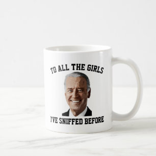 CREEPY JOE BIDEN FUNNY SNIFF Kaffeemuggel Kaffeetasse