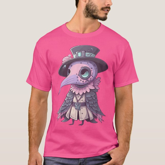 Creepy Kawaii Pastel Goth Plague Doctor T-Shirt (Vorderseite)