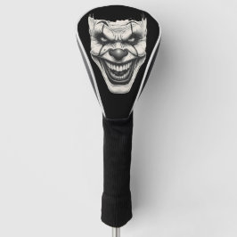 Creepy Killer Clown Smile Monochromatic  Golf Headcover