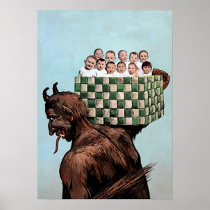 Creepy Krampus Poster