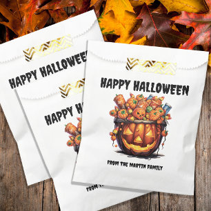 Creepy Kürbislaterne Happy Halloween Geschenktütchen