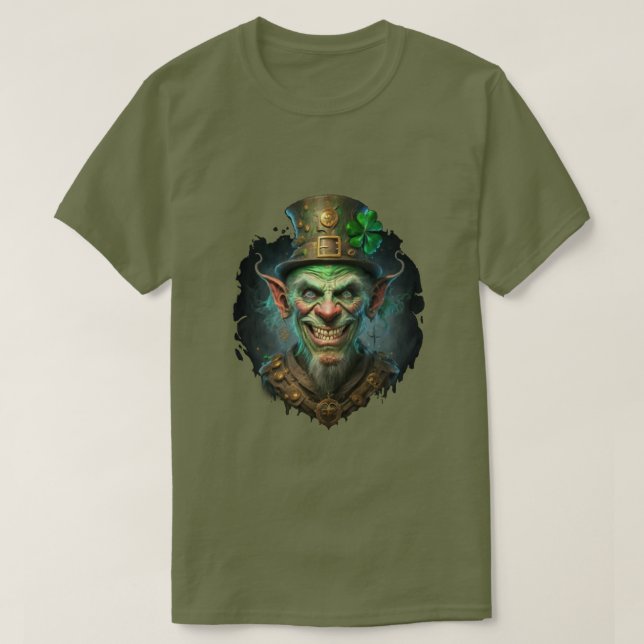 Creepy Leprechaun T-Shirt (Design vorne)