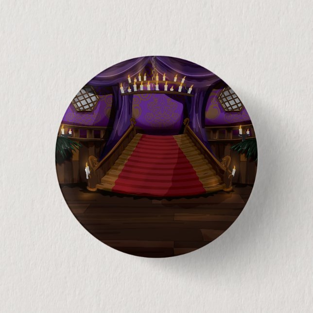 Creepy Mansion Treppe Button (Vorderseite)