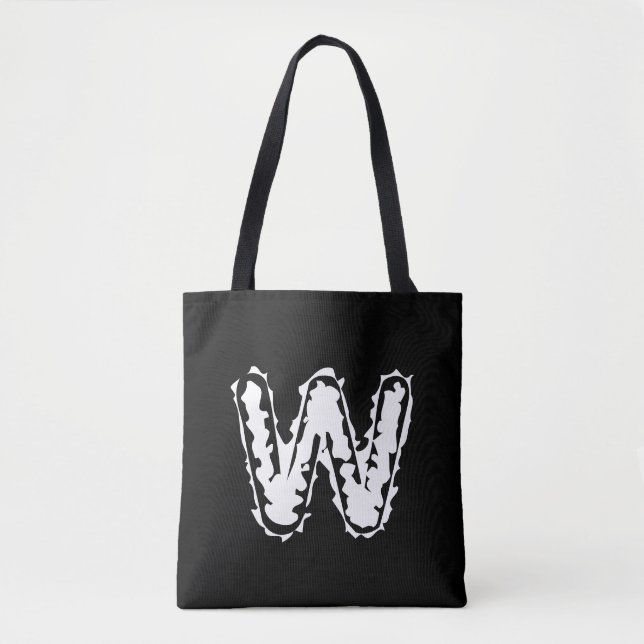 Creepy Monogram White auf Black (Vorderseite)