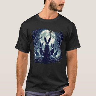Creepy Niedlich Bunny Rabbits Alt Goth Grunge Horr T-Shirt