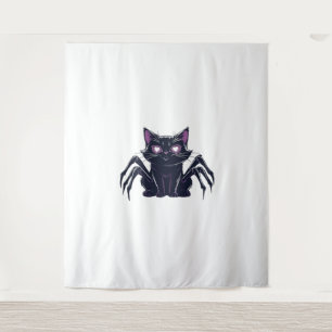 Creepy Niedlich Cat - Spider Legs & Heart Eyes Ove Wandteppich