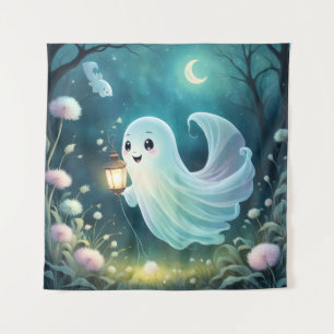 Creepy Niedlich Ghost Tapestry Wandteppich