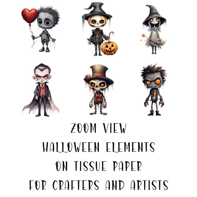 Creepy Niedlich Horror Characters for Arts and Cra Seidenpapier (Von Creator hochgeladen)