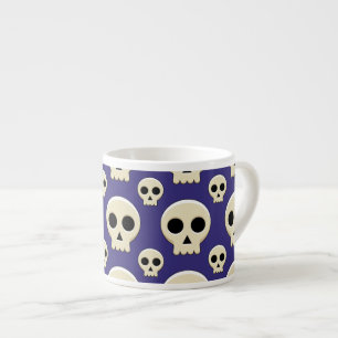 Creepy Niedlich Kawaii Goth Skull Espressotasse