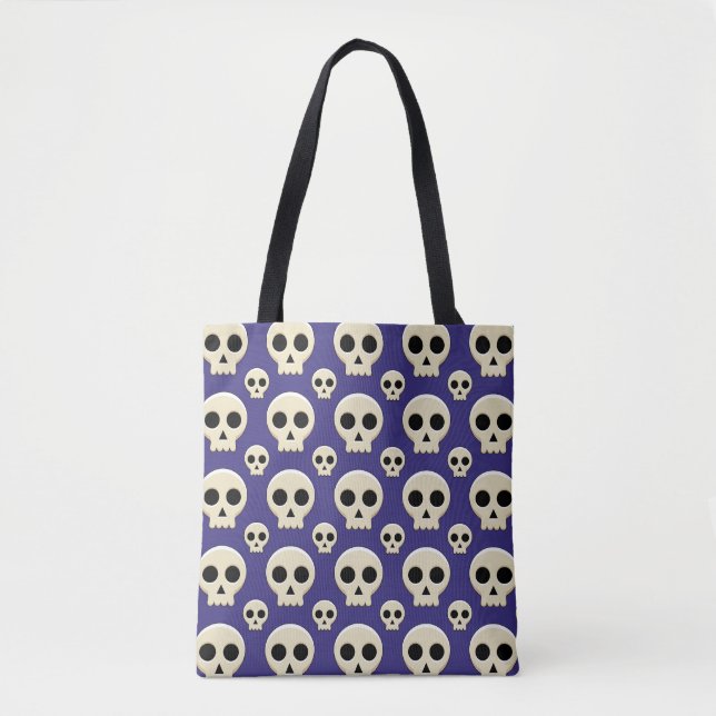 Creepy Niedlich Kawaii Goth Skull Pattern (Vorderseite)