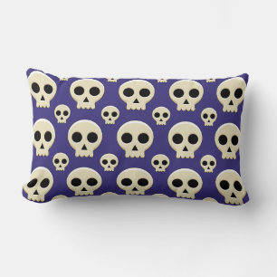 Creepy Niedlich Kawaii Goth Skull Pattern Lendenkissen