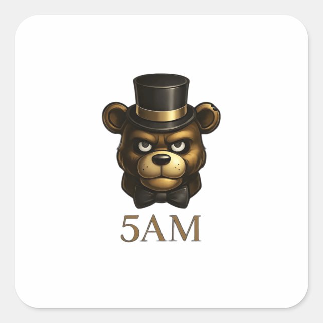 Creepy Night Animatronic Bear Sticker (Vorderseite)