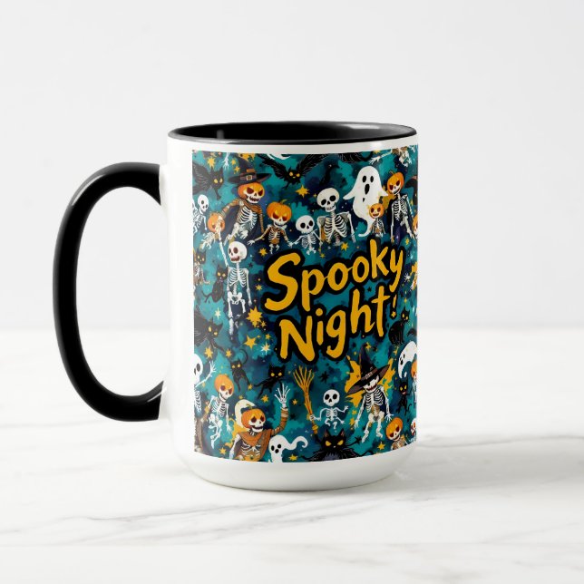 Creepy Night, Halloween, von Natasha Us Tasse (Links)