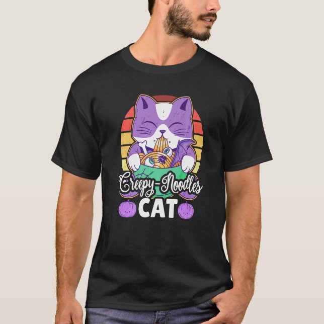 Creepy Noodles Cat T-Shirt (Vorderseite)