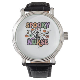 Creepy Nurse Classic T - Shirt Armbanduhr