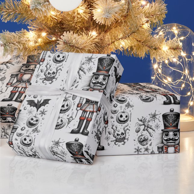 Creepy Nutcracker Geschenkpapier (Feiertage)