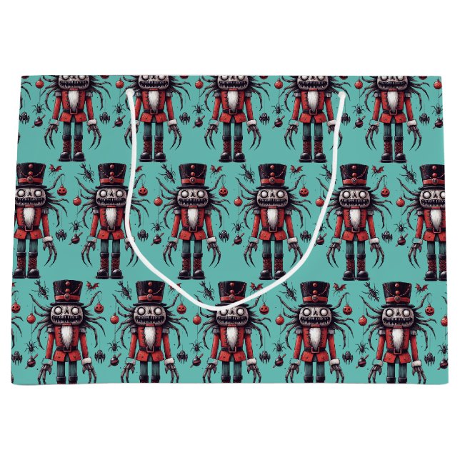 Creepy Nutcracker Große Geschenktüte (Vorderseite)