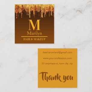 CREEPY PUMPKIN HALLOWEEN QUADRATISCHE VISITENKARTE