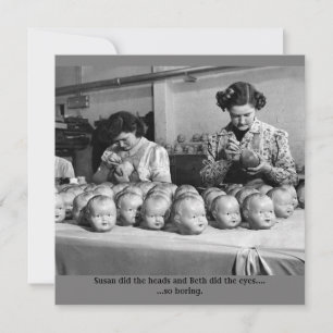 Creepy-Puppenkarte für Hallose Dankeskarte