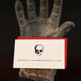 Creepy Red Eye Skull Calling Card Telefonnummerkarte