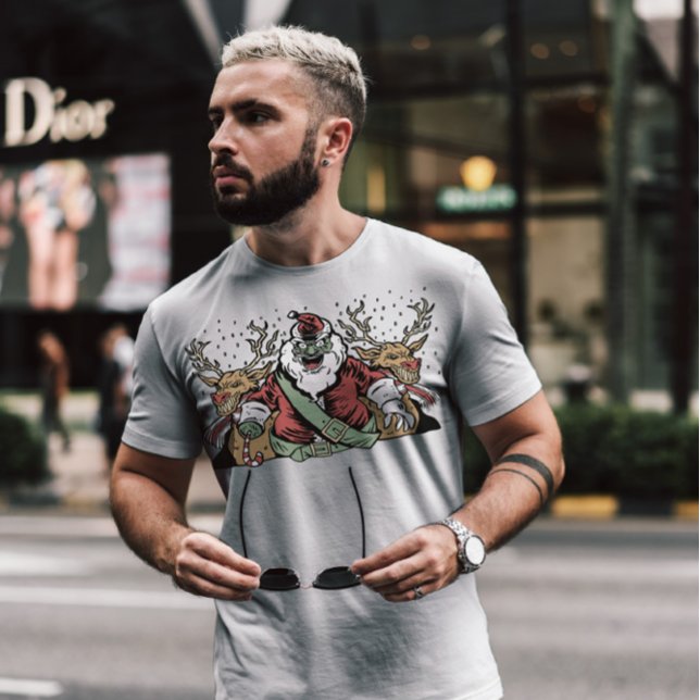 Creepy Santa Anti Christmas T-Shirt (Von Creator hochgeladen)