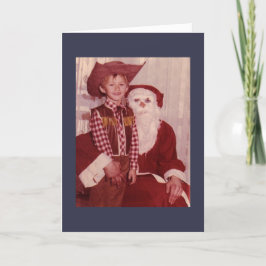 Creepy Santa Christmas Cards Feiertagskarte