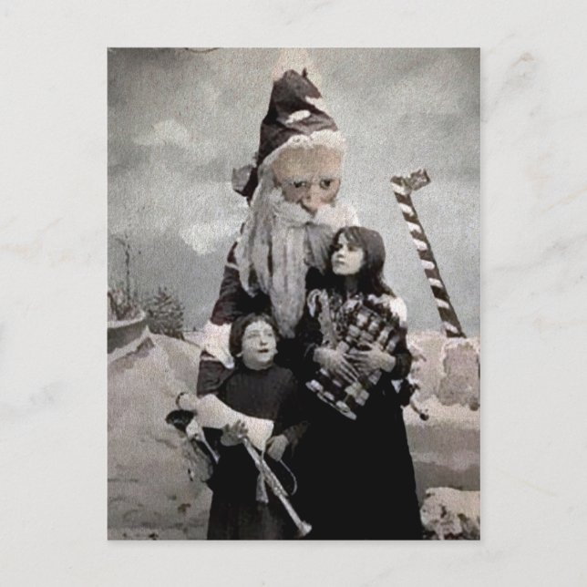 Creepy Santa Postcard Postkarte (Vorderseite)