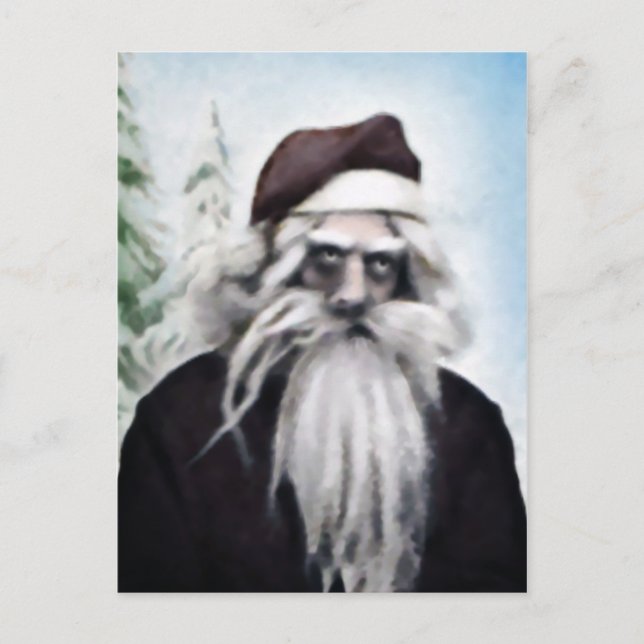 Creepy Santa Postcard Postkarte (Vorderseite)