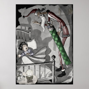 Creepy Santa Poster