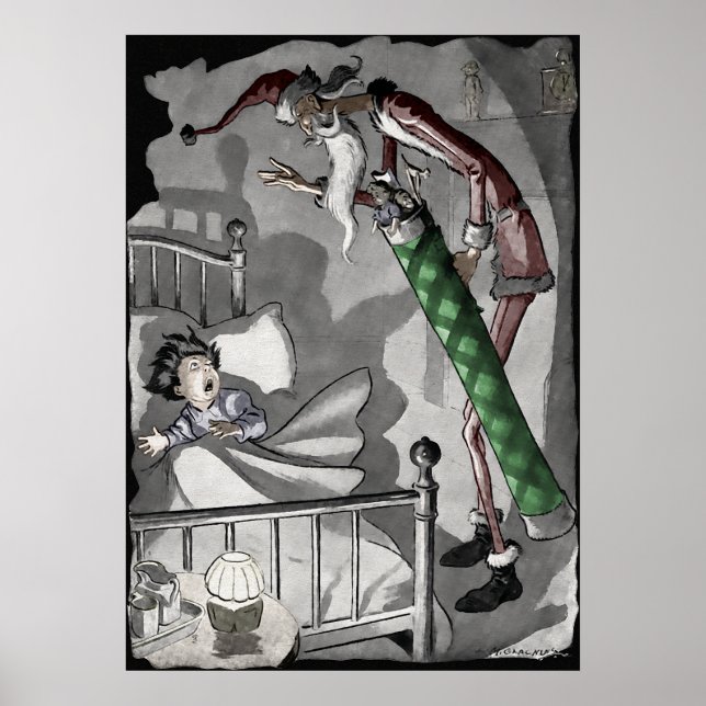 Creepy Santa Poster (Vorne)