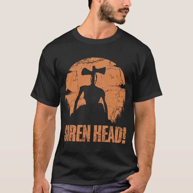 Creepy Siren Head Kostüm Kinder Jungen Mädchen Fol T-Shirt (Vorderseite)