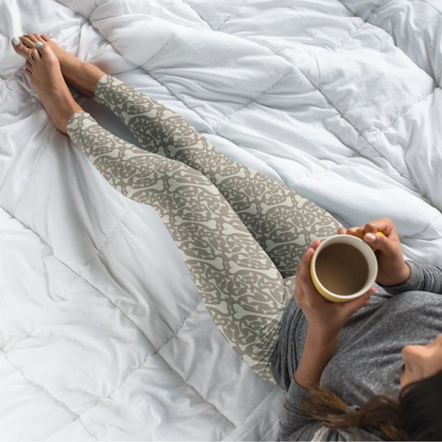 Creepy Skeleton Bones Happy Halloween Leggings (Von Creator hochgeladen)