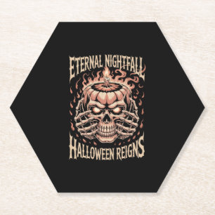 Creepy Skeleton Hands Pumpkin Skull Untersetzer